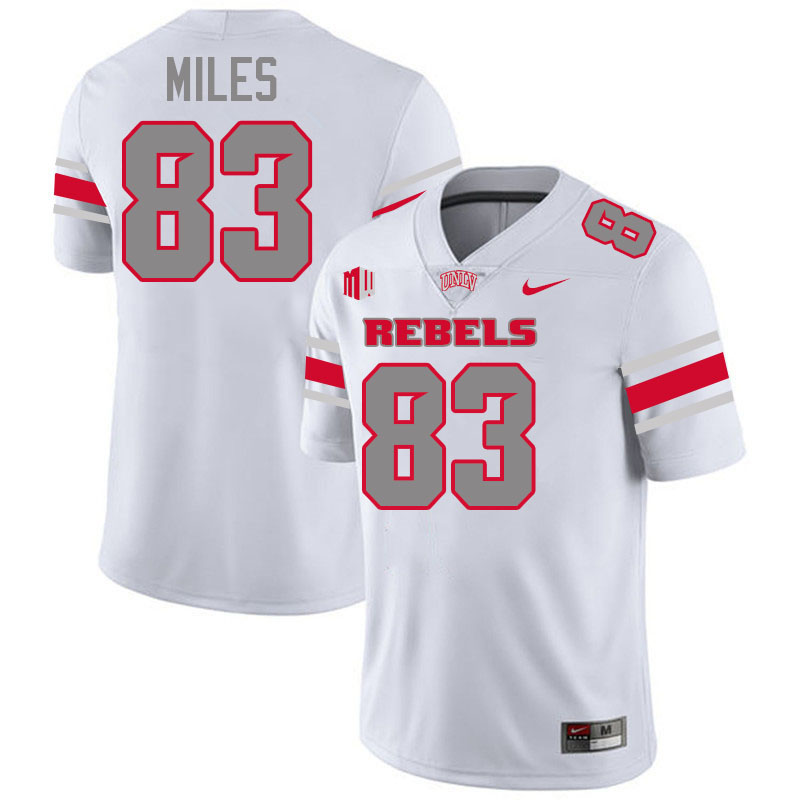 #83 Cassidee Miles UNLV Rebels College Football Jersey Stitched-White